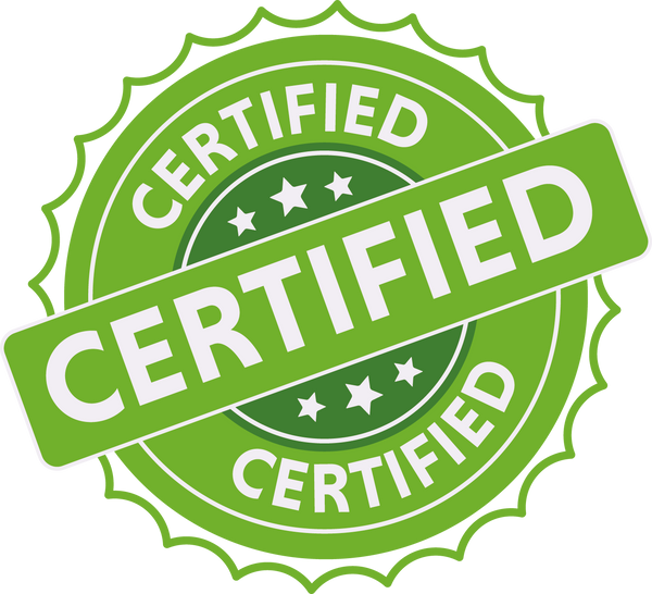 Certified grunge rubber stamp. Natural stamp